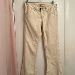 Twill Twenty Two Cream Corduroy Pants, Size 27